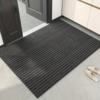 Striped Non-Slip Floor Mat with Rubber Bottom - Dust Removal Entrance Door Mat for Kitchen, Entryway & Indoor Use, Easy Clean Durable Carpet Mat in Multiple Sizes & Colors