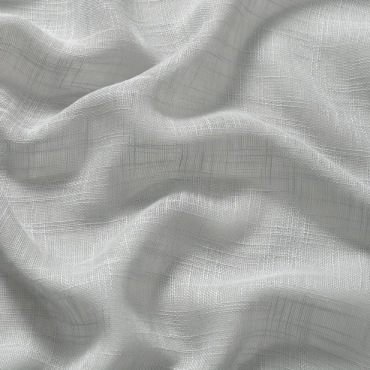 Linen Textured Semi-Sheer Grommet Curtains – Light Filtering Farmhouse Panels | Set of 2