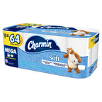 Ultra Soft Mega Roll Toilet Paper 200 Sheets – Available in 6 & 16 Count, Double & Mega Rolls, Cushiony Thick 2-Ply Bath Tissue for the Whole Family