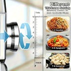 2-in-1 Pasta Maker Machine with Roller & Cutter - 8 Adjustable Thickness Settings, Makes Spaghetti, Fettuccine, Lasagna & Dumpling Wrappers