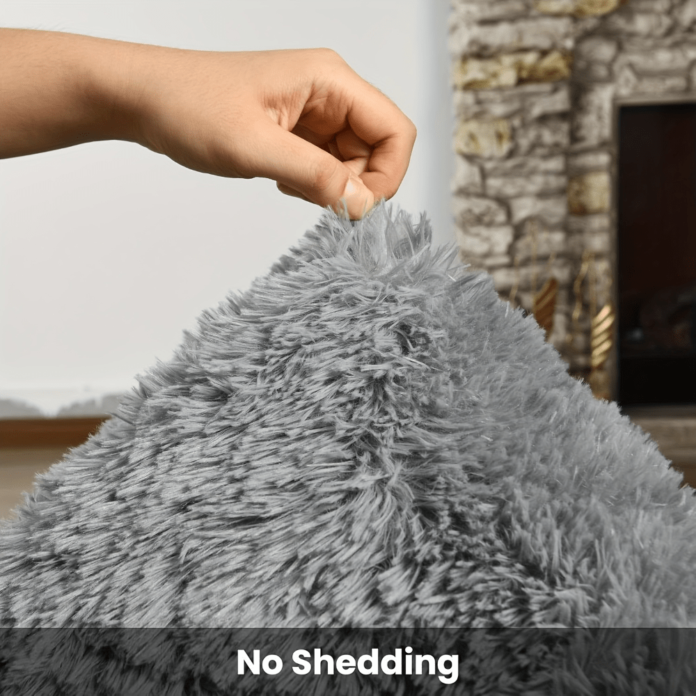 Fluffy Area Rug 200x300cm Super Soft, Large Indoor Shag Rug for Living Room Bedroom Office, Non-Slip Plush Floor Mat in Multiple Colors
