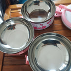 Hello Kitty Stainless Steel Lunch Box Bento Box for Girls - Officially Licensed Sanrio Cute Pink 2-Tier & 3-Layer Portable Lunch Container for School Picnic Kids Women, Food-Safe 304 Steel