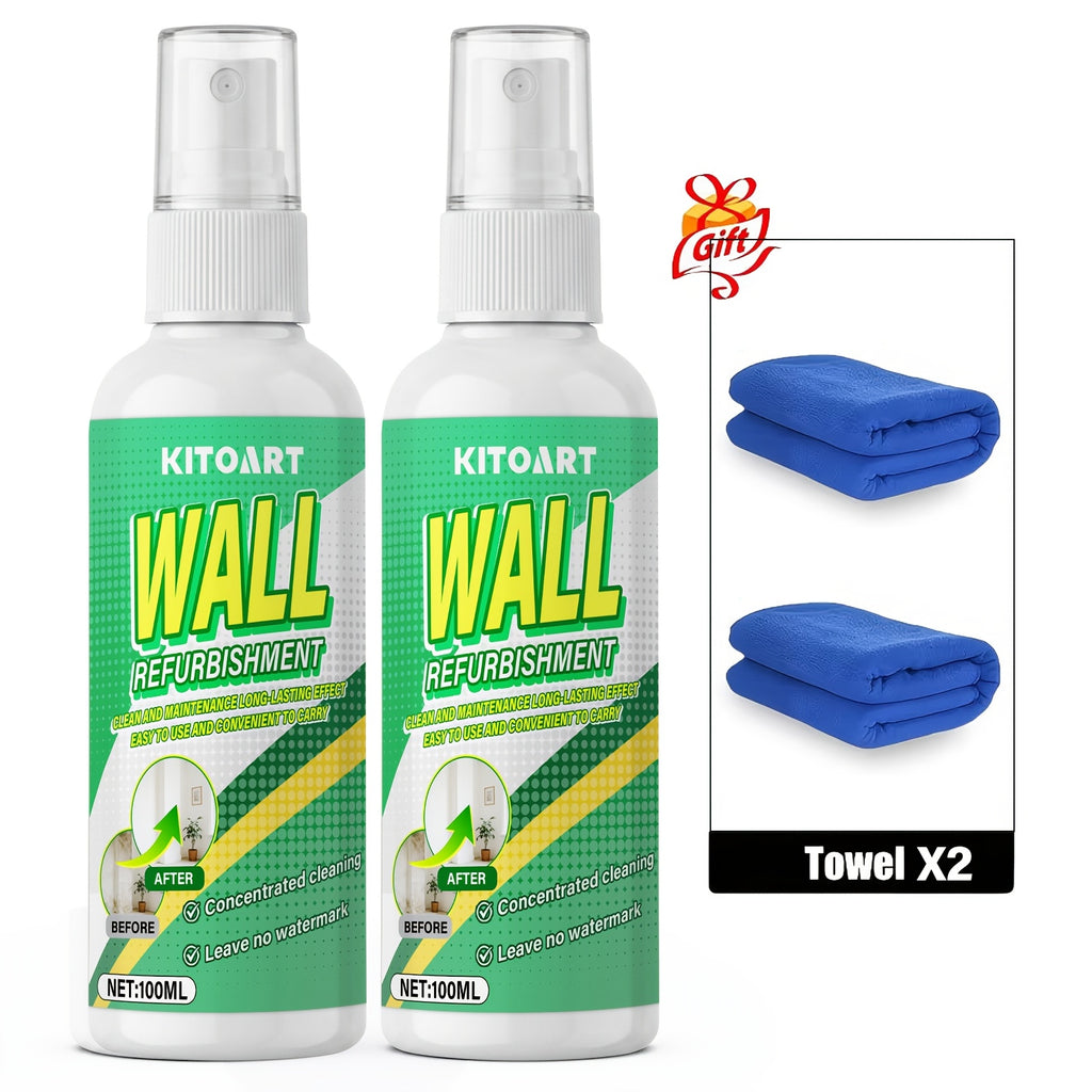 Wall Stain Remover Spray – Instant Cleaner for Walls, Ceilings, Kitchen, Bathroom & Grout – Odorless No-Residue Formula