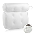 4D Grid Bath Pillow with Neck and Back Support - Bathtub Pillow with 6 Suction Cups, Quick-Drying Machine-Washable Spa Bathtub Cushion, Relaxation Gift for Women and Men
