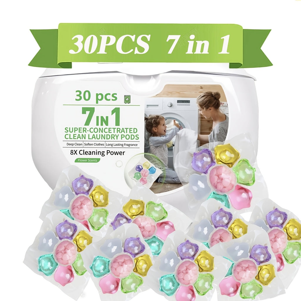 Fragrant Laundry Pods 5-in-1 and 7-in-1 Concentrated Long-Lasting Scent Soft Freshening Water-Soluble Dye-Free HE Compatible 30ct 45ct 50ct 100ct