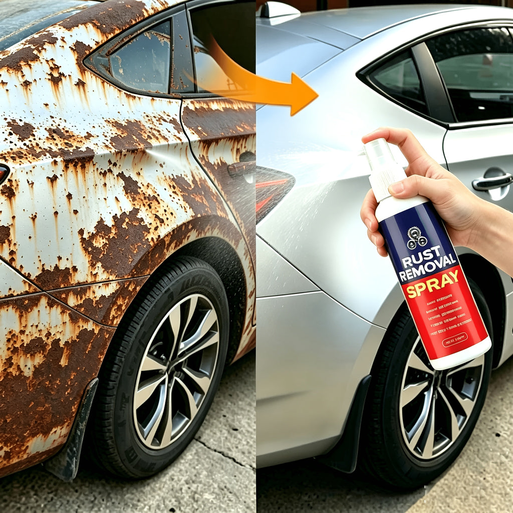 Multi-Purpose Rust Remover Spray for Metal Surfaces | Derusting Liquid for Automobile Wheel Hub, Furniture & Tools, Powerful Decontamination Quick Dry Formula, Smooth Reliable Rust Removal