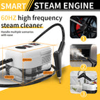 Handheld High Pressure Steam Cleaner High Temperature Portable Steam Mop LCD Display Gear Control 40oz Tank for Kitchen Carpet Sofa Upholstery