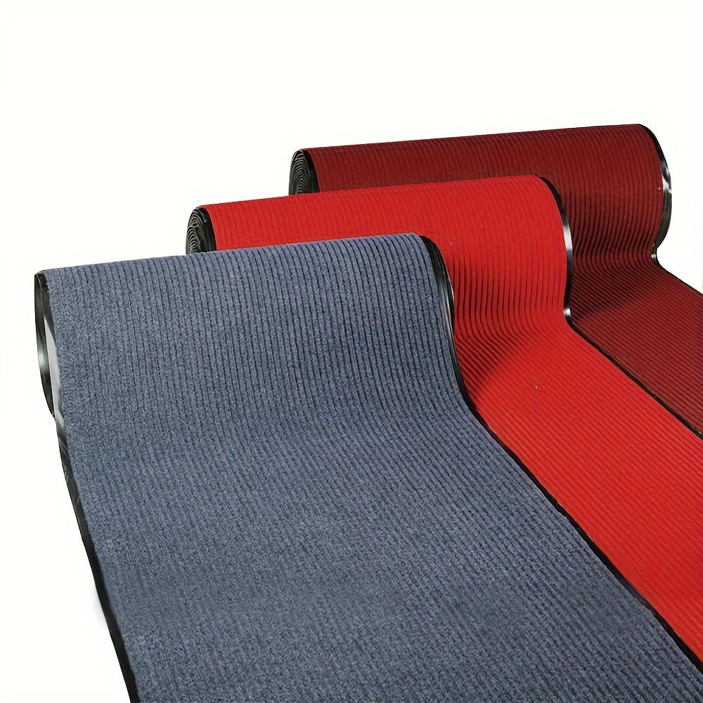 Heavy-Duty Outdoor Entrance Mat – Non-Slip PVC, Striped Polypropylene | Entryway, Patio & Business | All Seasons | 3 Colors, 7 Sizes | Nuvia Haven