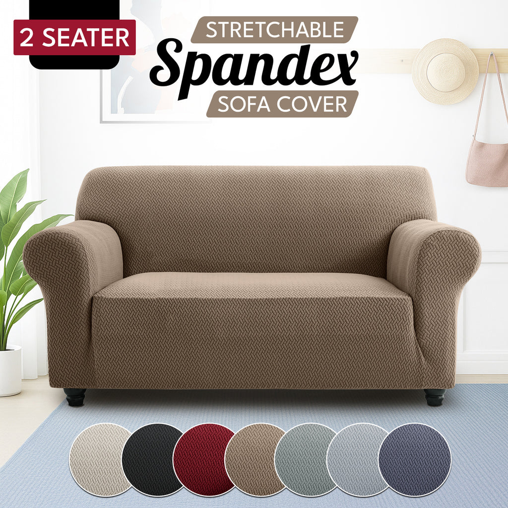 Spandex Stretch Sofa Cover Non-Slip Washable Couch Slipcover for 1 2 3 Seater Elastic Furniture Protector Pet & Kid Friendly Living Room Bedroom Home Decor