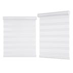 Cordless Zebra Blinds for Windows - Dual Layer Light Filtering & Blackout Roller Shades, Easy Install Custom Width 20"-64" x 72"H, Modern Window Treatment for Bedroom Living Room, 4 Colors