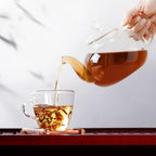 1000ml Borosilicate Glass Teapot with Removable Infuser – Gooseneck Loose Leaf Tea Pot, Microwave & Stovetop Safe, Gift Box Included (Teapot Only or Set with 4 Cups)