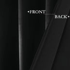 Velvet Curtains 52” Wide – Soft Grommet Thermal Insulated Light Filtering Velvet Window Panels for Bedroom | 2-Panel Set in 14 Colors & 7 Lengths