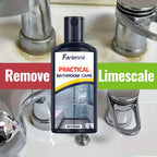 Glass & Tile Restoration Paste 120G Hard Water Stain Remover for Shower Doors Tiles Metal Surfaces Streak-Free Finish + Free Sponge Included