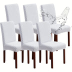 Dining Chair Covers Set of 4 6 Stretch Jacquard Slipcovers - Removable Washable Chair Protectors for Kitchen Parsons Dining Room Chairs