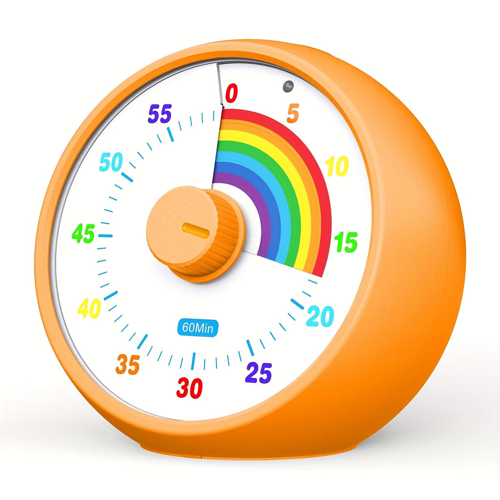 60-Minute Visual Countdown Timer | Silent, Color-Coded | Classroom, Office & Kitchen