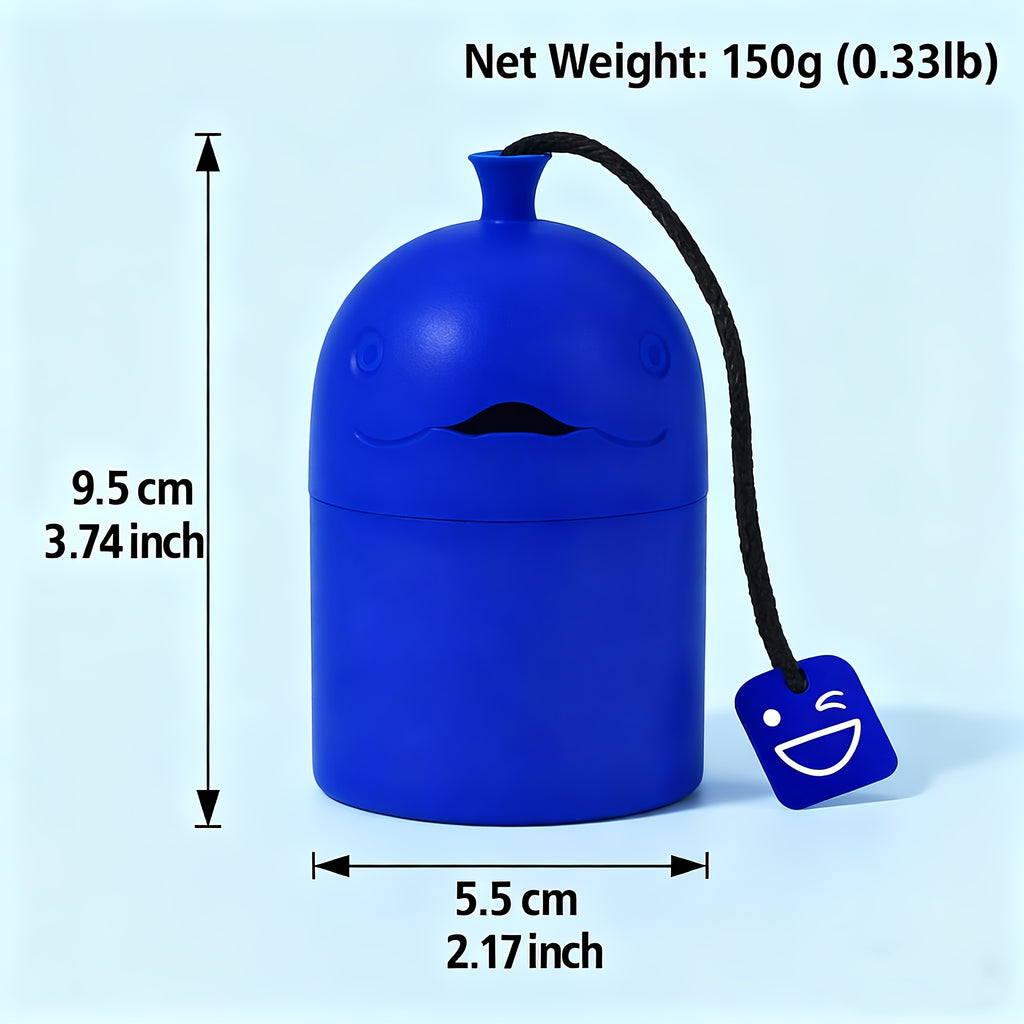Cute Whale Toilet Tank Cleaner – Automatic Blue Freshener & Deodorizer Tablets, 1200 Flushes, Pine Scent, Fun Bathroom Accessory for Ceramic Toilets – Drop-In Tank Toilet Cleaning Tablet