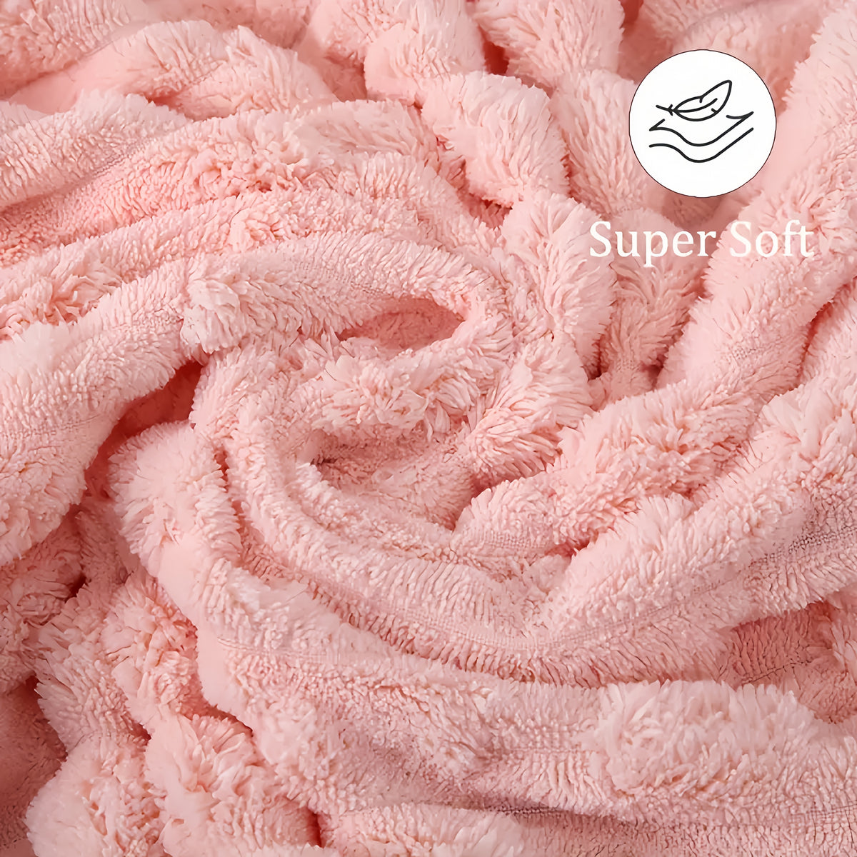 Waffle Bath Towels Set of 4 – Super Absorbent Quick-Dry Coral Fleece Bath Sheets, 280GSM Soft Spa Towels for Adults, 55x28 Inch Large Bath Towel Set