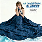Cooling Blanket Quilt Extra Large - Lightweight Breathable Air-Cooled Moisture-Wicking Comforter for Adults Summer Heat Machine Washable Fits Most Beds