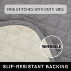 Universal Fit Sofa Slipcover Protector Washable 3 4 Seater, 5-Layer Quilted Pet-Friendly Couch Cover with Elastic Straps – Recliner & Loveseat Compatible, Non-Slip Furniture Protector for Living Room