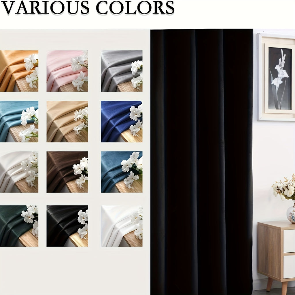 Velvet Curtains 52” Wide – Soft Grommet Thermal Insulated Light Filtering Velvet Window Panels for Bedroom | 2-Panel Set in 14 Colors & 7 Lengths