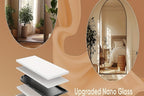 Full Length Floor Mirror Arched Freestanding Large Full Body Standing Mirror with Sturdy Base Polished Surface for Bedroom Living Room Bathroom Space Enhancing Home Decor
