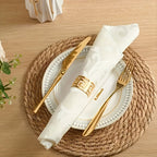 6pcs Natural Rattan Round Placemats 11.8in Heat Resistant Non-Slip Bohemian Wicker Table Mats for Dining Wedding Christmas Thanksgiving