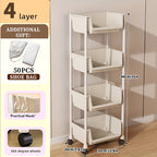 Shoe Rack with Wheels 3/4/5 Tier White Metal Shoe Storage Rack with Hooks Rolling Shelving Unit for Entryway Bedroom Closet Kitchen Office