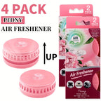 Air Freshener Odor Eliminator 4-Pack and 12-Pack Lasts Up to 30 Days Each for Bathroom Kitchen Garbage Can Cat Litter Box Car 6 Scents Lavender Lemon Paeonia
