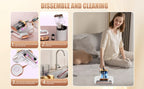 Mattress Vacuum Cleaner Cordless UV-C 21KPa – Deep Cleaning Bed Vacuum with UV Light, Soundwave Tech, Dual Dust Cup 520ml, HEPA Filter, 35-Min Battery, for Mattress Sofa Pillow & Carpet