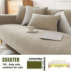 Chenille Ribbed Sofa Cover – Pet-Friendly Non-Slip Stretch Slipcover, Machine Washable Sofa Protector for 2, 3 & 4-Seater and Sectional Sofas, Modern Living Room Couch Cover