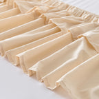 Dust Ruffle Bed Skirt 16 Inch Drop Elastic Wrap Around – Double Ruffle Easy Install Machine Washable, Twin Full Queen King CK, 10 Colors