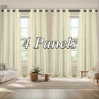 Sheer Curtains Semi Transparent Panels with Top Loop Pleated Header for Bedroom Living Room – Set of 2 or 4, 70-80G Lightweight Fabric, Multiple Sizes & Colors