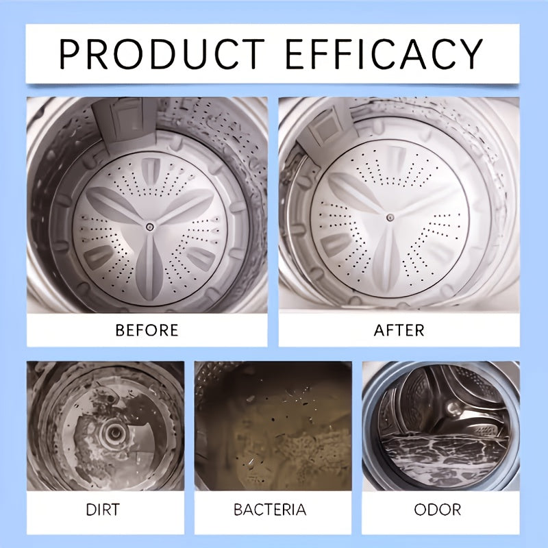 Washing Machine Cleaning Tablets 80 Count Effervescent Deep Clean Dirt Remover Deodorizer Freshener for Front Load Top Load Washers Laundry Machine Cleaner
