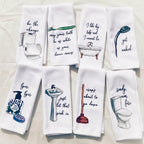 Funny Bathroom Hand Towels 2pcs – Absorbent Guest Towels 24×16 Inch | Humorous Bathroom Decor & Home Decor | Perfect Housewarming Gift