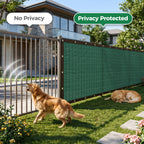 Privacy Screen Fence Heavy Duty HDPE Mesh Outdoor Shade Cloth Barrier 5x25ft 6x50ft with Rope Green Brown Black