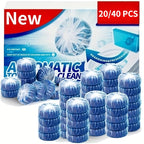 Automatic Toilet Bowl Cleaner Tablets 20/40 Pack – Long-Lasting, Deodorizing, Jasmine Scent, Low Odor, Tough Stain Removal, Safe for Plastic
