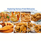 Batter Shaker Bowl with Lid 2-Piece Set for Breading and Seasoning - Flour Coating Bowl for Fried Chicken, Fish, Onion Rings & Crispy Fried Foods