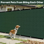 Privacy Screen Fence Heavy Duty HDPE Mesh Outdoor Shade Cloth Barrier 5x25ft 6x50ft with Rope Green Brown Black