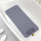 Anti-Slip Shower Mat with Massage Function – Extra Large Non-Slip Bathtub Mat for Safety & Comfort | 19.7”x31.5” | Green, Grey, White, Blue, Khaki & Pink