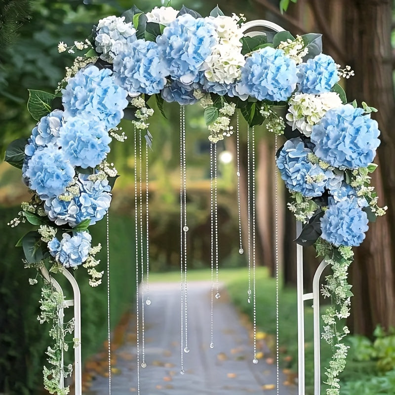 Bulk Artificial Hydrangea Flower Heads 72pcs with Stems - Faux Hydrangea Flowers for Home, Wedding & Party Decorations, Floral Arrangements & Centerpieces