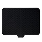 Silicone Dish Drying Mat with Built-In Drain Lip, Large Kitchen Counter Dish Drainer Mat, Easy-Clean 10mm Thick Drainage Pad, Non-Slip & Heat Resistant, Available in Multiple Sizes & Colors