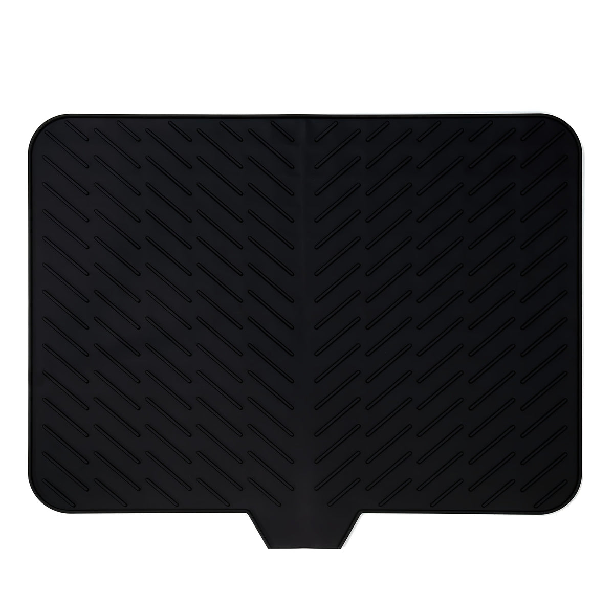 Silicone Dish Drying Mat with Built-In Drain Lip, Large Kitchen Counter Dish Drainer Mat, Easy-Clean 10mm Thick Drainage Pad, Non-Slip & Heat Resistant, Available in Multiple Sizes & Colors