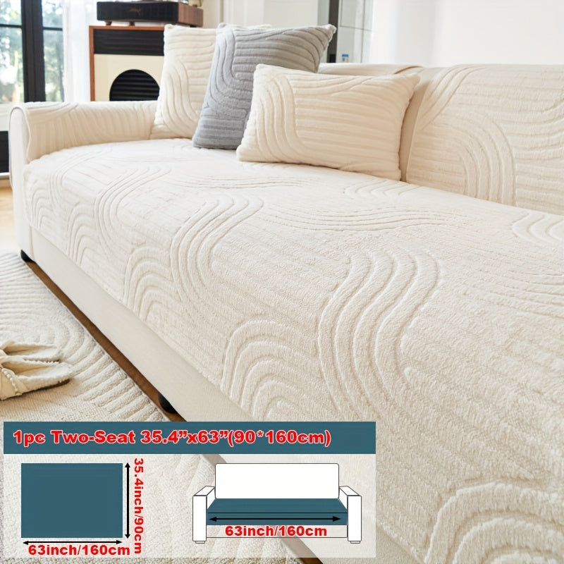 Bohemian Plush Sofa Cushion Cover Christmas Decorative Non-Slip Machine Washable Pet-Friendly All-Season Pillow Cover for Living Room Bedroom Office Home Decor