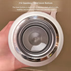 Vacuum Insulated Water Bottle 600ml 316 Stainless Steel Double Wall – Leak-Proof Lid with Handle for Travel, Gym, Office & Outdoors