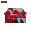 Sofa Cover Slipcover with Printed Skirt – Elastic Pet Anti-Dirt Protection for Living Room, 2/3/4-Seater & Single, All-Purpose Couch Cushion Cover Home Decor