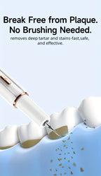 Rechargeable Electric Tooth Cleaner – 5-Speed Dental Plaque Remover with LED Light, USB Charging, Mirror & 2 Replaceable Brush Heads, Teeth Gap Cleaning Tool