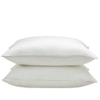 Mulberry Silk Pillowcases 2pcs - 600 Thread Count Solid Color Cooling Pillow Covers with Hidden Zipper for Hair and Skin Care Bedroom Sofa Machine Washable