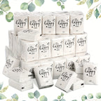 Happy Tears Tissues 100 Pack Mini Pocket Size 3-Ply Facial Tissues Bulk Wedding Favors Party Supplies Graduation Ceremony Guest Welcome Bags Travel Size Tissues for Purse Car Luggage Everyday Use