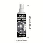 No-Scrub Shower Head Cleaner Spray Gel – Removes Mineral Deposits & Limescale from Showerheads, Bathtubs, Sinks & Toilets, Works on Glass & Metal, No Wipe Required, 1pc or 2pcs
