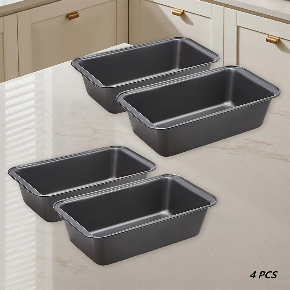 Golden Loaf Pan Set - 4 or 8 Piece, 33cm/12.99 Inch Nonstick Bread Pan for Oven Baking, Pound Cake, Toast & Holiday Baking, Bundle Options with Bread Box, Baking Pan & Cooling Rack